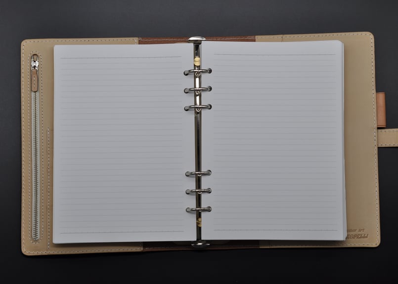 ☆送料込み☆システム手帳☆A5サイズ☆リング25mm☆栃木レザー