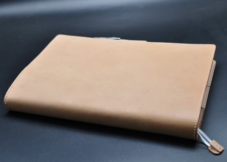 ★送料無料★コクヨ（キャンパスノート）カバー★Ｂ５変形サイズ★栃木レザーワイルドヌメ（ナチュラル）★