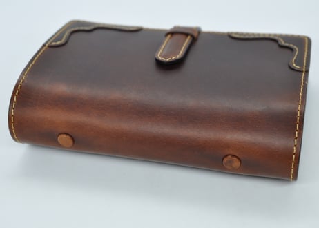 ★送料込み★システム手帳★バイブルサイズ★リング内径２５ｍｍ★Wickett&Craig of Americaハーネスレザー（ブラウン）特A★