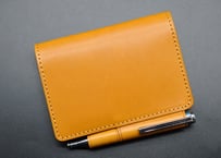 ★送料込み★手帳（ノート）カバー★A7サイズ★栃木レザー　ピット本ヌメ（キャメル）特A★