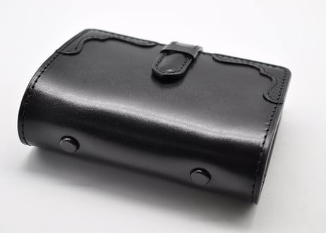 ★送料込み★システム手帳★ミニ６サイズ★リング20ｍｍ★栃木レザー　オイルサドル（ブラック）特A★