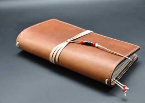 ★送料無料★トラベラーズノートカバー★レギュラーサイズ★内装付き★Wickett&Craig of America ハーネスレザー（ナチュラル）★