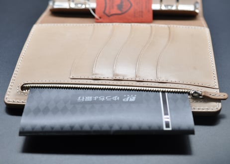 ★送料無料★システム手帳★シェリダンスタイルカービング★ＨＢ×ＷＡ５サイズ★リング２3ｍｍ★栃木レザー　サドルレザー（ナチュラル）★