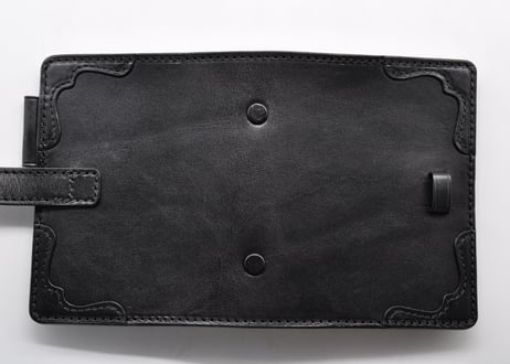 ★送料込み★システム手帳★ミニ６サイズ★リング20ｍｍ★栃木レザー　オイルサドル（ブラック）特A★