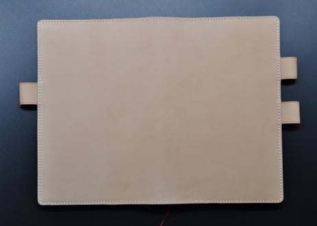 ★送料込み★ジブン手帳革カバー★A5スリムサイズ★栃木レザー　ワイルドヌメ（ナチュラル）★