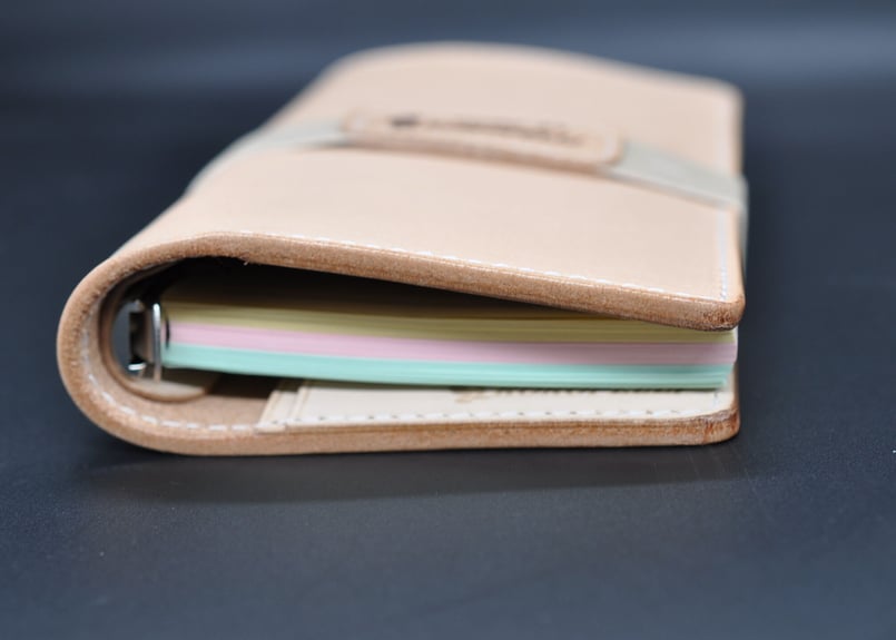 ☆送料無料☆システム手帳☆バイブルスリム☆栃木レザー 本ヌメ