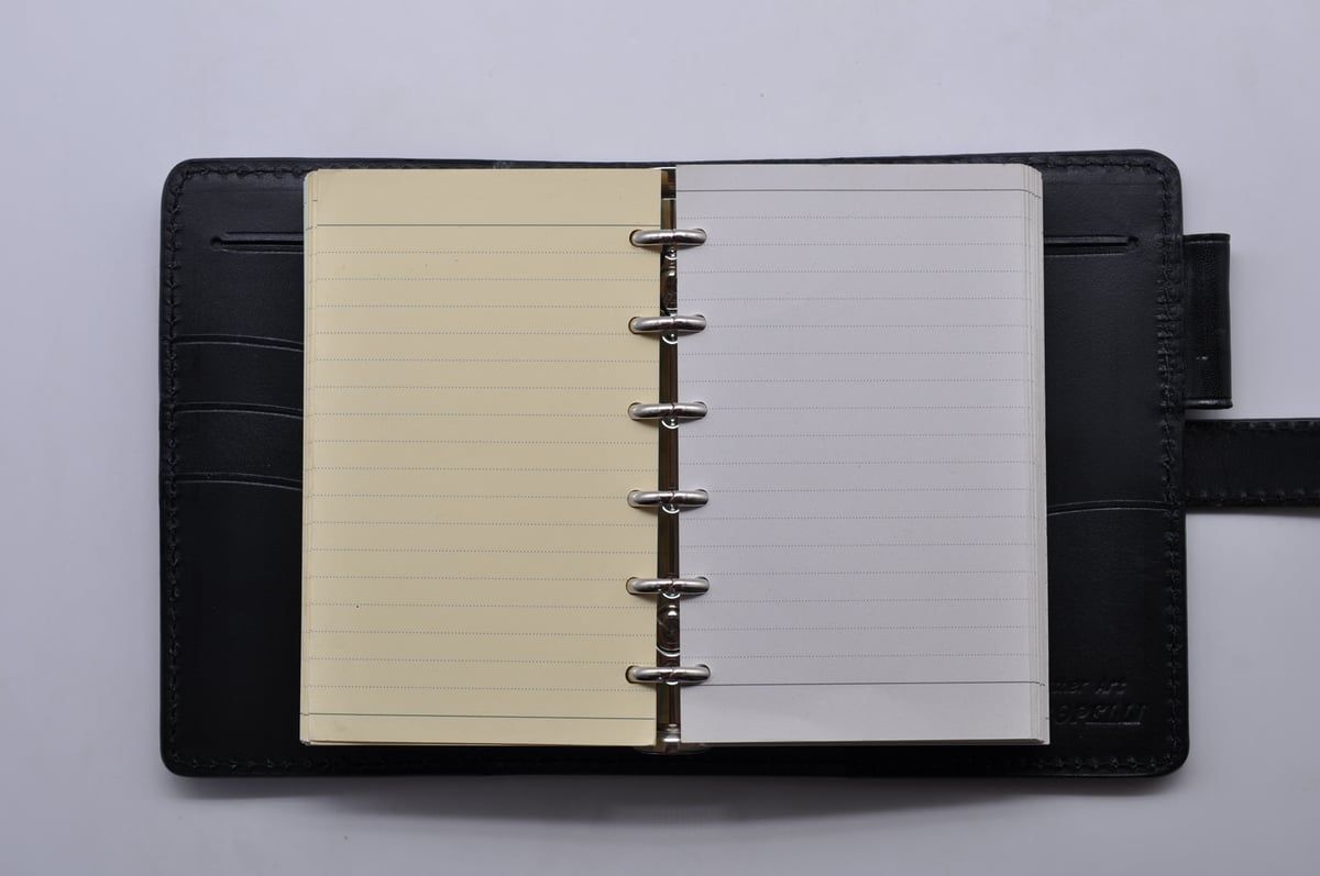 ☆送料込み☆システム手帳☆ミニ6サイズ☆リング20mm☆栃木レザー