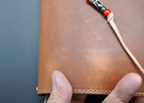 ★送料無料★トラベラーズノートカバー★レギュラーサイズ★内装付き★Wickett&Craig of America ハーネスレザー（ナチュラル）★