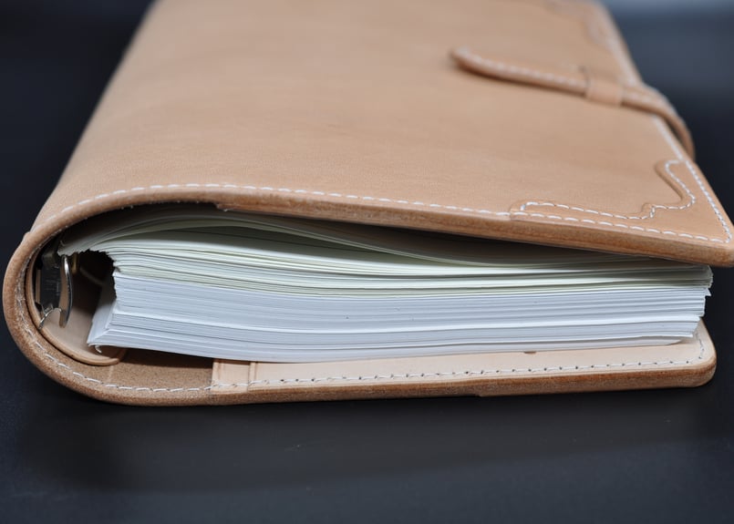 ☆送料込み☆システム手帳☆A5サイズ☆リング25mm☆栃木レザー