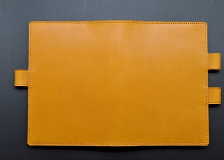 ★送料無料★EDiT専用カバー★Ｂ６変形サイズ★栃木レザー　本ヌメ（キャメル）★