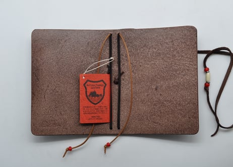 ★送料込み★トラベラーズノートカバー★パスポートサイズ★栃木レザー　サドル（チョコ）★