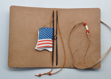 ★送料無料★トラベラーズノートカバー★A6サイズ★Wickett & Craig of America ハーネスレザー★