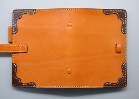 ★送料込み★システム手帳★バイブルサイズ★リング２３mm★栃木レザー　オイルサドル（キャメル）★