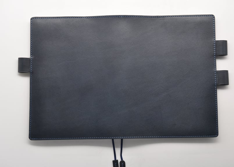 ご確認用 ヌメ革 ダークチョコ A5 手帳カバー 牛革 ほぼ日手帳 カズン ☆送料込み☆革手帳カバー☆A5サイズ☆ほぼ日手帳カズン、NOLTY A5