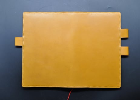 ★送料無料★コクヨジブン手帳革カバー★A5スリム★栃木レザー　ピット本ヌメ（キャメル）★