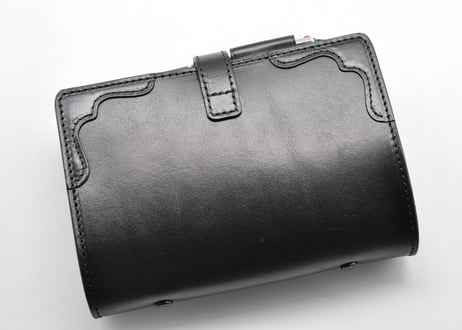 ★送料込み★システム手帳★バイブル★リング内径２5ｍｍ★栃木レザー　オイルサドル（ブラック）特A★