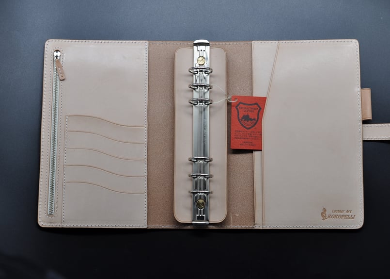 No.496レザー　システム手帳 システム手帳 - No,496 leather