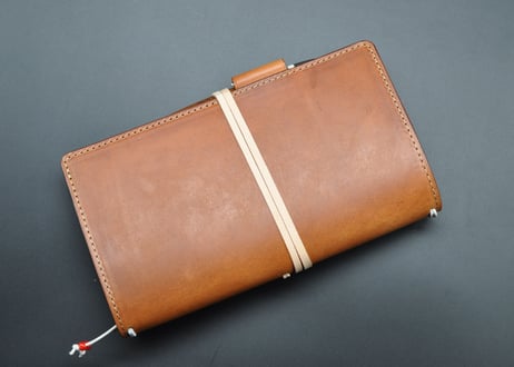 ★送料無料★トラベラーズノートカバー★レギュラーサイズ★内装付き★Wickett&Craig of America ハーネスレザー（ナチュラル）★