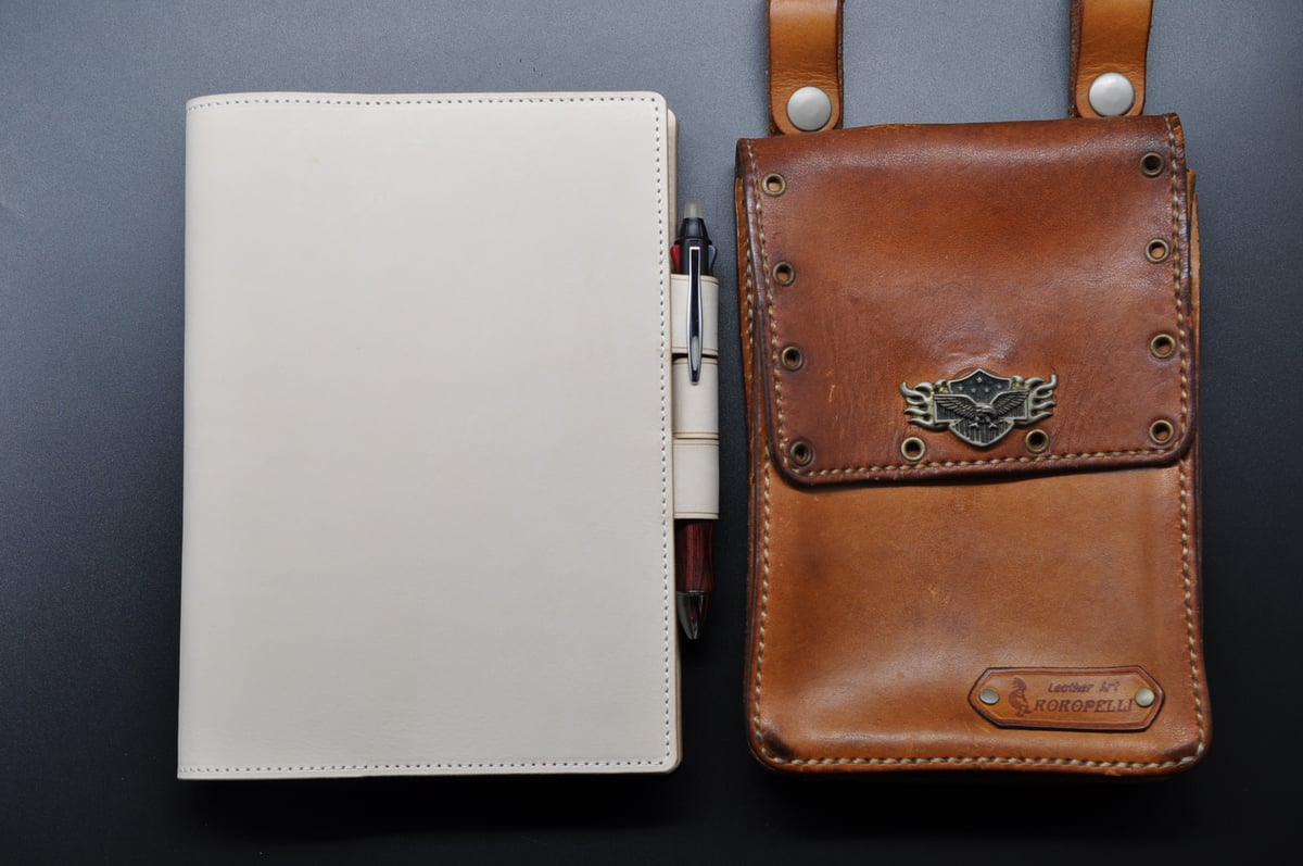 ☆送料無料☆ほぼ日手帳カバー（カズン）☆A5サイズ☆姫路ヌメ革