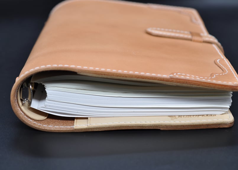 ☆送料込み☆システム手帳☆A5サイズ☆リング25mm☆栃木レザー