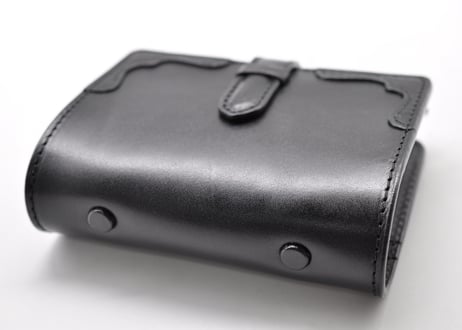 ★送料込み★システム手帳★ミニ６サイズ★リング20ｍｍ★栃木レザー　オイルサドル（ブラック）特A★