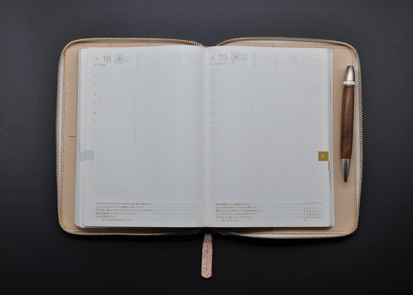 希少】ほぼ日手帳 A5カズン手帳カバー ライラック レザー 欲し
