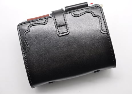 ★送料込み★システム手帳★ミニ６サイズ★リング20ｍｍ★栃木レザー　オイルサドル（ブラック）特A★