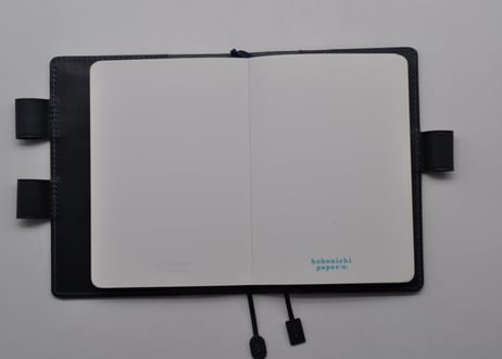 ★送料込み★ほぼ日手帳カバー★オリジナル（A6サイズ）★栃木レザー　ピット本ヌメ（ネイビー）★