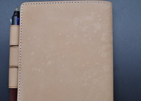 ★送料込み★ほぼ日手帳カバー★オリジナル（A6サイズ）★栃木レザーワイルドヌメ（ナチュラル）★