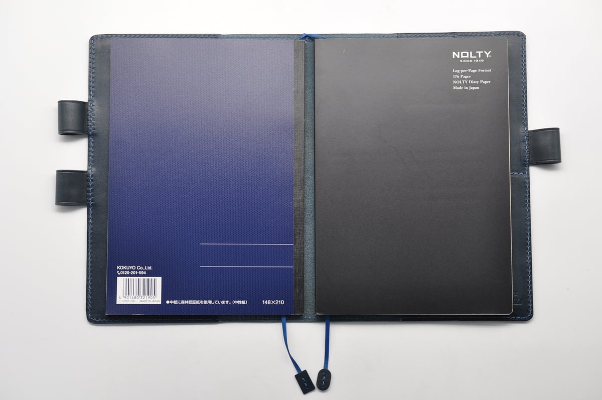 レザー a5 ノートカバー ほぼ日 2015年 ミッドナイトブルー レザー a5 ノートカバー ほぼ日 2015年 ミッドナイトブルー