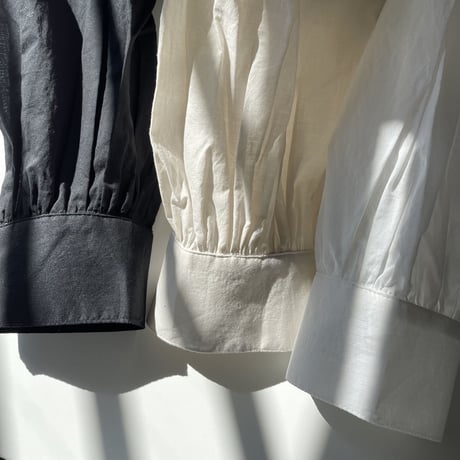 ソフトワッシャー・ロングブラウス/手描きシダ