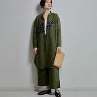 リネンチュニックシャツ　野ばら