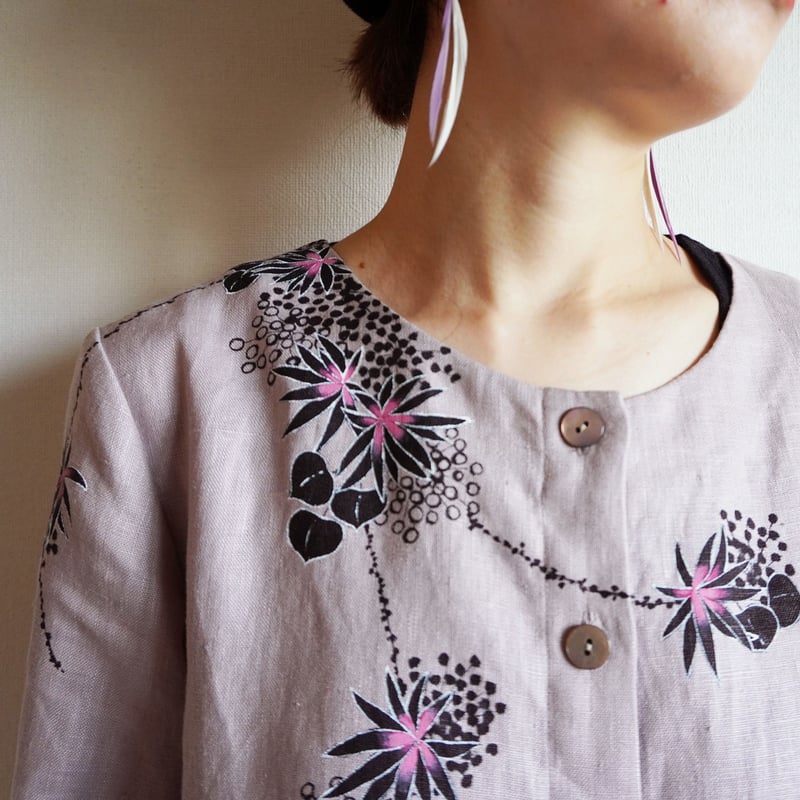 Robe de Confections リネン コート ワンピース X2866 Robe de