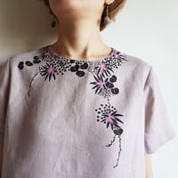 ギャザースカート　くすみピンク　＜海中植物＞