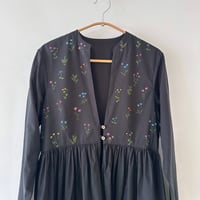 ローブギャザードレス・野草の花
