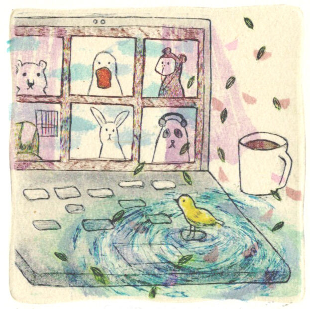 山路絵子「この窓を開けて Open the window」 | ONLINE ART SHOP