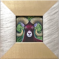 木野鳥乎「アルガリとシダ　Argali & Fern」