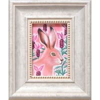 木野鳥乎「ジャックウサギとフレンチラベンダー　Jack rabbit & French lavender」