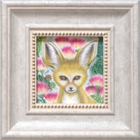 木野鳥乎「フェネックとネムノキ　Fennec fox & Silk treelavender」
