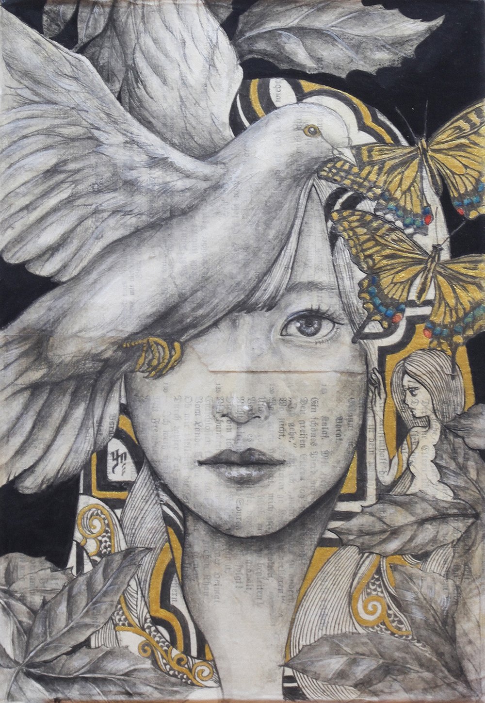 憂鬱を吹き飛ばす!森の中で出会った奇跡の紫陽花、油絵 森田悠介「孤独の夜間飛行」 | ONLINE ART SHOP Gallery219