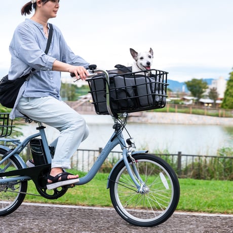 PORTER-MAX 型式認定取得 正規販売店 買い物かごが入る電動アシスト自転車 20インチ 前かご後かご バスケット e-bike ミニベロ ペットポーターマックス 爆買