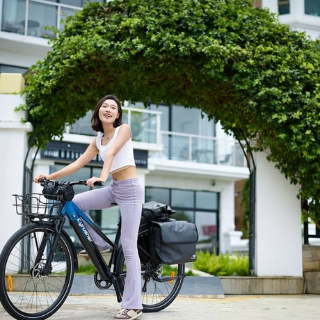 Cyrusher Asuka 電動アシスト自転車 700C 約29インチ シマノ10段変速 トレッキングeBike アスカ メーカー直送品