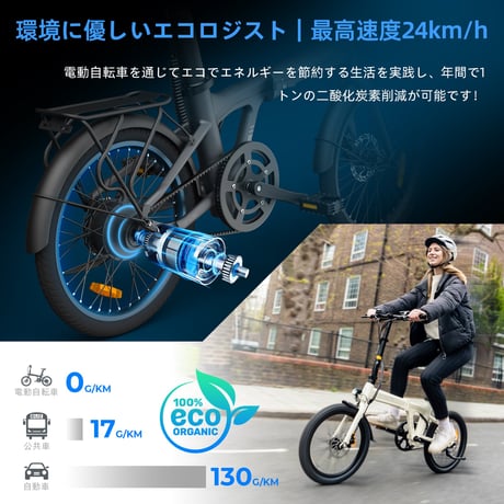 ADO Air 20 メーカー直送品 折りたたみ電動アシスト自転車 20インチ ミニベロ 完成品 e-bike