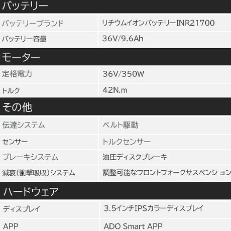 ADO Air28 メーカー直送品 公道走行可能 電動アシスト自転車 26インチ ライト スタンド 泥除け付 e-bike