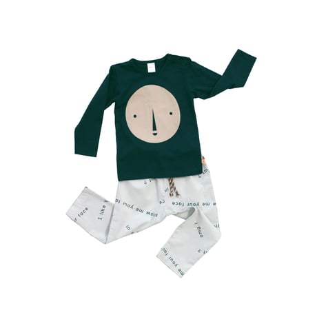 【tiny cottons 2016AW】#080 round face graphic ls tee