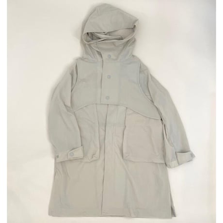 【 MOUN TEN. 22SS】stretch nylon separate coat  "コート” / sand / 0（150-160)