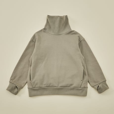 【 MOUN TEN. 21AW 】sweat highneck "スウェット" / グレージュ / 0（150-160)