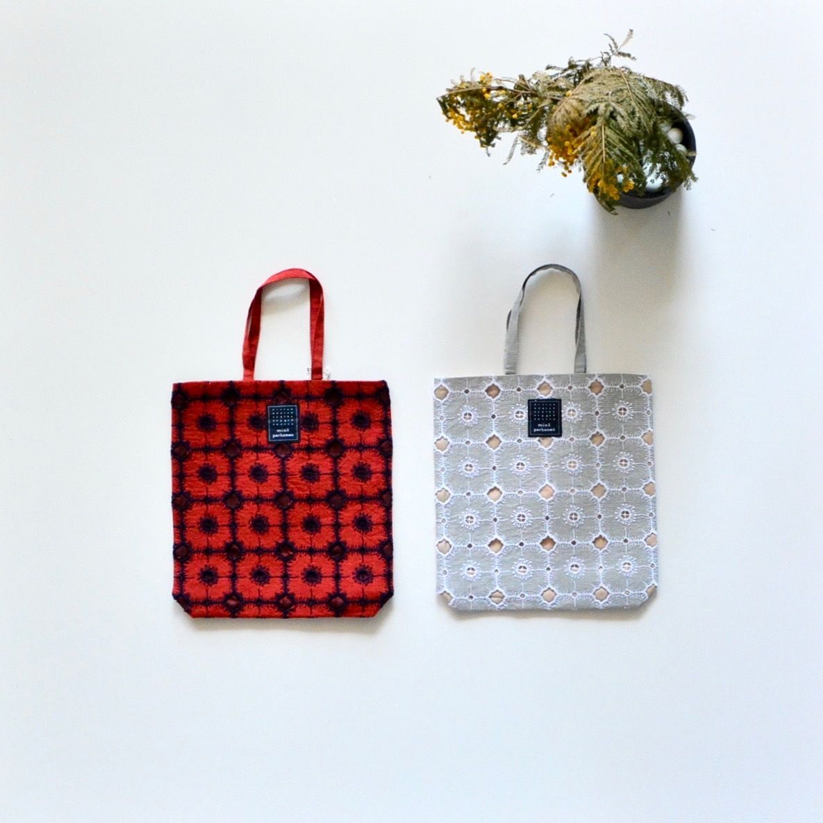 ミナペルホネン 19SS 】XS9442 toast bag ”anemone” / r