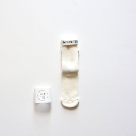 【 MOUN TEN. 2020SS 】logo tube socks　[MT201020] / ホワイト