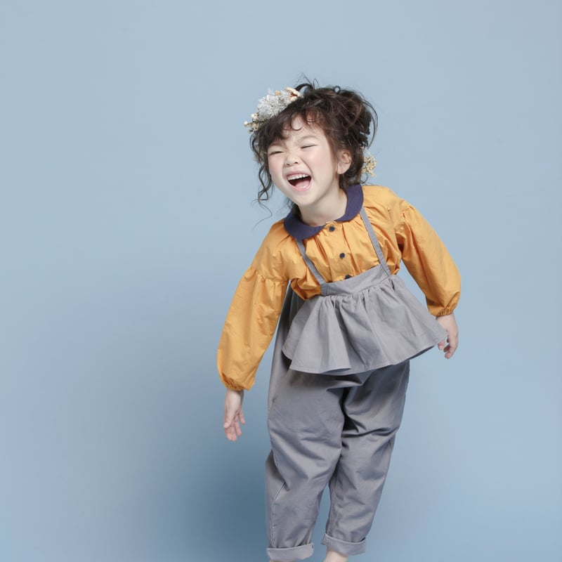 folkmade 16AW / サロペット 【 グレー / size M（5-8歳）】 | P